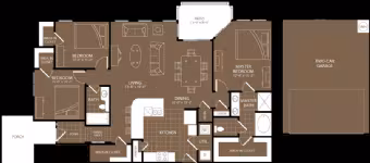 3 Bed/2 Bath w/ Double Garage 1306 floor plan